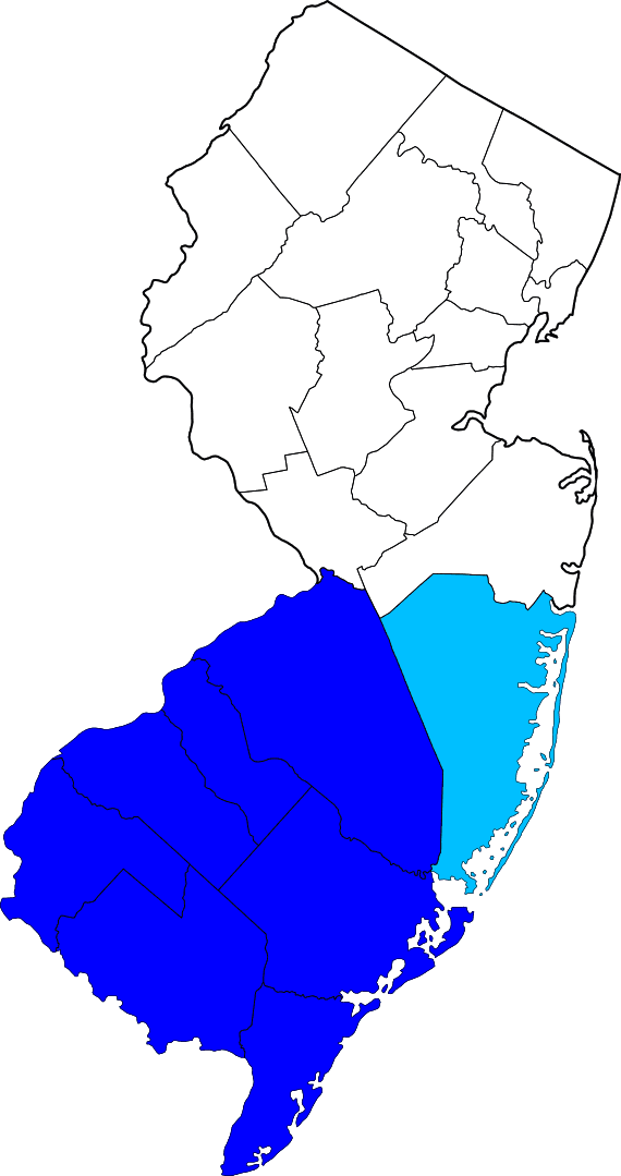 Counties in South Jersey that we serve